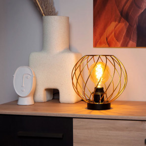 Lucide - Modello: Danza - Lampada da tavolo con diffusore in metallo dal design moderno - Attacco Lampadina: E27 - 1 Lampadina - Watt 40W - Dimmerabile: NO - Grado di Protezione: IP20 - SKU: 21528/25/ 