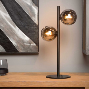 Lucide - Modello: Tycho - Lampada da tavolo con struttura e base in acciaio 2 diffusori a boccia di vetro - Attacco Lampadina: G9 - 2 Lampadine - Watt 28W - Dimmerabile: NO - Grado di Protezione: 20 - SKU: 45574/02/ 