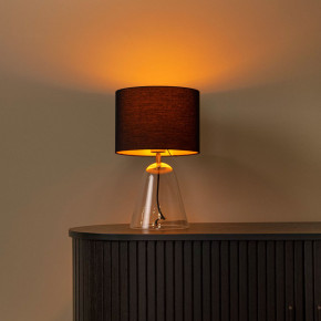 Lucide - Modello: Campana - Lampada da tavolo grande con base in vetro e diffusore in tessuto - Colore: Trasparente - Attacco Lampadina: E27 - 1 Lampadina - Watt 1W - Dimmerabile: NO - Grado di Protezione: IP20 - SKU: 34550/81/60 - Codice EAN: 5411212345813 