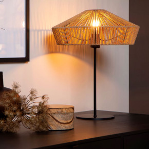 Lucide - Modello: Yunkai - Lampada da tavolo struttura in metallo e diffusore in carta dal design rustico - Attacco Lampadina: E27 - 1 Lampadina - Watt 60W - Dimmerabile: SI - Grado di Protezione: IP20 - SKU: 10513/40/72 - Codice EAN: 5411212105721