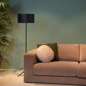 Lucide - Modello: Tondo - Lampada da terra con struttura in metallo e diffusore con paralume in lino - Attacco Lampadina: E27 - 1 Lampadina - Watt 60W - Dimmerabile: NO - Grado di Protezione: IP20 - SKU: 45790/81/ 