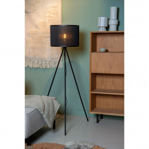 Lucide - Modello: Tagalog - Lampada da terra con struttura in metallo e diffusore in rattan moderna - Colore: Nero - Attacco Lampadina: E27 - 1 Lampadina - Watt 40W - Dimmerabile: NO - Grado di Protezione: IP20 - SKU: 21729/81/30 - Codice EAN: 5411212211651