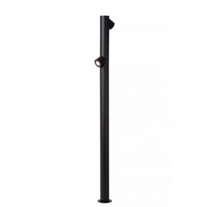 Lucide - Modello: Ibamba - Paletto luce da giardino alto in alluminio per esterni con 2 LED - Colore: Nero - Attacco Lampadina: Led Integrato - 2 Lampadine - Watt 6W - Lumen 330 - Dimmerabile: NO - Gradi Kelvin 3000k Luce Calda - Grado di Protezione: IP65 - Classe Energetica: F - SKU: 15850/10/30 - Codice EAN: 5411212152152