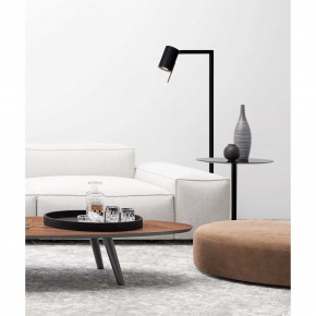 Lucide - Modello: Lesley - Lampada da terra da lettura base e struttura in metallo e paralume orientabile - Colore: Nero - Attacco Lampadina: GU10 - 1 Lampadina - Watt 35W - Dimmerabile: NO - Grado di Protezione: IP20 - SKU: 03725/01/30 - Codice EAN: 5411212031136 