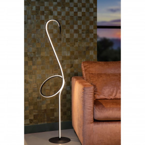 Lucide - Modello: Flamingo - Lampada da terra in metallo con diffusore a LED Rgb dal design moderno - Colore: Nero - Attacco Lampadina: Led Integrato - 1 Lampadina - Watt 14W - Lumen 621 - Dimmerabile: NO - Gradi Kelvin RGB - Grado di Protezione: IP20 - SKU: 05745/14/99 - Codice EAN: 5411212051547 