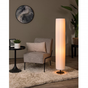 Lucide - Modello: Fold - Lampada da terra moderna in metallo con diffusore a cilindro in tessuto - Colore: Nero - Attacco Lampadina: E27 - 2 Lampadine - Watt 40W - Dimmerabile: NO - Grado di Protezione: IP20 - SKU: 21739/12/31 - Codice EAN: 5411212212122 