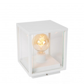 Lucide - Modello: Claire - Lampioncino da giardino in metallo con diffusore in vetro - Colore: Bianco - Attacco Lampadina: E27 - 1 Lampadina - Watt 60W - Dimmerabile: SI - Grado di Protezione: IP54 - SKU: 27883/25/31 - Codice EAN: 5411212272379