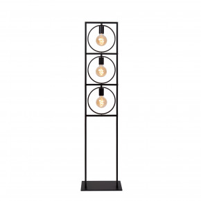 Lucide - Modello: Suus - Piantana con struttura in metallo dal design moderno ed elegante - Colore: Nero - Attacco Lampadina: E27 - 3 Lampadine - Watt 40W - Dimmerabile: SI - Grado di Protezione: IP20 - SKU: 00727/03/30 - Codice EAN: 5411212010896 