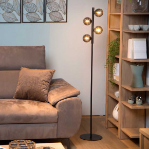 Lucide - Modello: Tycho - Piantana moderna con struttura e base in acciaio con 4 diffusori in vetro - Attacco Lampadina: G9 - 4 Lampadine - Watt 28W - Dimmerabile: NO - Grado di Protezione: 20 - SKU: 45774/04/ 