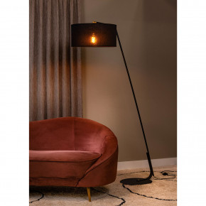 Lucide - Modello: Kelso - Piantana moderna con struttura in metallo e paralume in tessuto - Colore: Nero - Attacco Lampadina: E27 - 1 Lampadina - Watt 60W - Dimmerabile: NO - Grado di Protezione: IP20 - SKU: 44719/81/30 - Codice EAN: 5411212441966