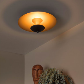 Lucide - Modello: Vulcan - Plafoniera da soffito a LED dimmerabile con struttura in acciaio - Colore: Nero/Oro - Attacco Lampadina: Led Integrato - 1 Lampadina - Watt 9W - Lumen 900 - Dimmerabile: SI - Gradi Kelvin 3000k Luce Calda - Grado di Protezione: IP20 - Classe Energetica: A+ - SKU: 30161/09/30 - Codice EAN: 5411212303448 