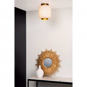 Lucide - Modello: Gosse - Plafoniera in metallo e diffusore in porcellana dal design elegante - Colore: Bianco/Oro - Attacco Lampadina: E27 - 1 Lampadina - Watt 40W - Dimmerabile: SI - Grado di Protezione: 20 - SKU: 13135/01/31 - Codice EAN: 5411212134172 