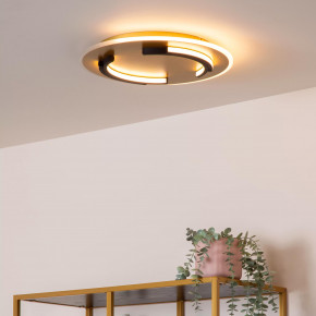 Lucide - Modello: Andreas - Plafoniera rotonda in metallo con doppio diffusore a led - Colore: Ottone - Attacco Lampadina: Led Integrato - 1 Lampadina - Watt 30W - Lumen 2600 - Dimmerabile: NO - Gradi Kelvin 2700k Luce Calda - Grado di Protezione: IP20 - Classe Energetica: G - SKU: 44113/30/02 - Codice EAN: 5411212441744 