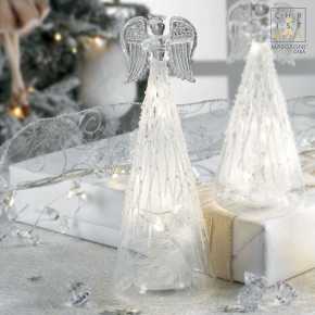 Mascagni - Modello: Shades - Decorazione di natale Angelo con LED - Colore: Trasparente - SKU: 20XC1872 - Codice EAN: 8003426057308 