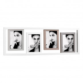 Mascagni - Modello: I Legni - Portafoto con cornice multipla in legno dal design moderno - Colore: Grigio/Tortora - Foto 13x18 - SKU: 2WEA972 - Codice EAN: 8003426042441