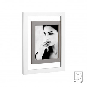 Mascagni - Portafoto da tavolo moderno con cornice in legno - Colore: Bianco - Foto 13x18 - SKU: 2IEA970 - Codice EAN: 8003426044032 