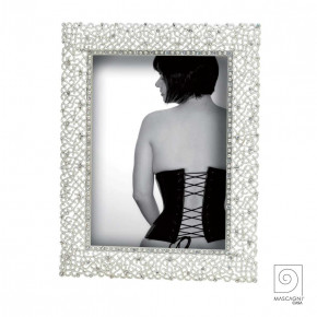 Mascagni - Portafoto moderno con cornice perlinata - Colore: Bianco - Foto 13x18 - SKU: 2IAM269 - Codice EAN: 8003426078358