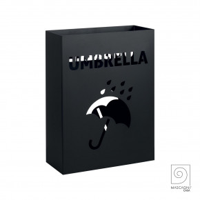 Mascagni - Portaombrelli in metallo dal design moderno - Colore: Nero - SKU: 20TSLIM - Codice EAN: 8003426064863 