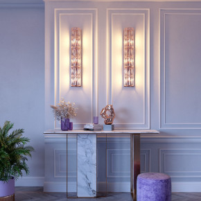 Maytoni - Modello: Facet - Applique da parete con diffusore in vetro dal design moderno ed elegante - Attacco Lampadina: E14 - 3 Lampadine - Watt 60W - Dimmerabile: NO - Grado di Protezione: IP 20 - SKU: MOD094WL-03 