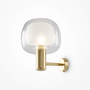Maytoni - Modello: Vision - Applique da parete elegante con struttura in metallo e diffusore in vetro - Colore: Oro - Attacco Lampadina: E14 - 1 Lampadina - Watt 60W - Dimmerabile: NO - Grado di Protezione: IP 20 - SKU: MOD411WL-01G - Codice EAN: 4251110046952 