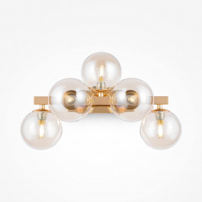 Maytoni - Modello: Dallas - Applique da parete piccola con bocce in vetro soffiato dalle linee moderne - Attacco Lampadina: G9 - 5 Lampadine - Watt 28W - Dimmerabile: NO - Grado di Protezione: IP20 - SKU: MOD547WL-05 