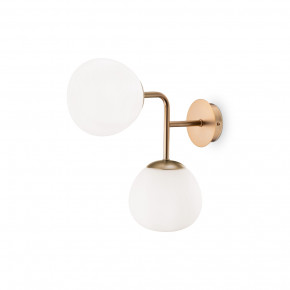 Maytoni - Modello: Erich - Applique moderna con diffurose doppio in vetro e struttura in metallo - Attacco Lampadina: E14 - 2 Lampadine - Watt 40W - Dimmerabile: NO - Grado di Protezione: IP20 - SKU: MOD221-WL-02 
