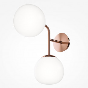 Maytoni - Modello: Erich - Applique moderna con diffurose doppio in vetro e struttura in metallo - Colore: Ottone - Attacco Lampadina: E14 - 2 Lampadine - Watt 40W - Dimmerabile: NO - Grado di Protezione: IP20 - SKU: MOD221-WL-02-G 