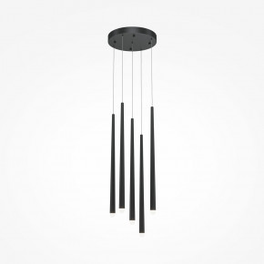 Maytoni - Modello: Cascade - Lampada a sospensione a led con cinque pendenti dal design moderno ed elegante - Colore: Nero - Attacco Lampadina: Led Integrato - 5 Lampadine - Watt 30W - Lumen 2300 - Dimmerabile: NO - Gradi Kelvin 4000k Luce Naturale - Grado di Protezione: IP20 - Classe Energetica: A+ - SKU: MOD132PL-L28BK2 - Codice EAN: 4099776007012 