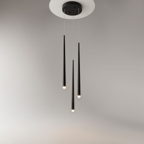 Maytoni - Modello: Cascade - Lampada a sospensione con 3 diffusori pendenti a LED dal design moderno - Colore: Nero - Attacco Lampadina: Led Integrato - 3 Lampadine - Watt 19W - Lumen 1500 - Dimmerabile: SI - Gradi Kelvin 3000k-4000k - Grado di Protezione: IP20 - Classe Energetica: G - SKU: MOD132PL-L18BK - Codice EAN: 4099776067030 