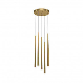 Maytoni - Modello: Cascade - Lampada a sospensione con 5 diffusori pendenti a LED dal design moderno - Attacco Lampadina: Led Integrato - 5 Lampadine - Watt 10W - Lumen 2250 - Dimmerabile: SI - Gradi Kelvin 2200k-3000k - Grado di Protezione: IP20 - Classe Energetica: G - SKU: MOD132PL-L30B 