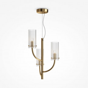 Maytoni - Modello: Arco - Lampadario dal design elegante in metallo con diffusori in vetro - Colore: Ottone - Attacco Lampadina: G9 - 3 Lampadine - Watt 40W - Dimmerabile: NO - Grado di Protezione: IP 20 - SKU: MOD223PL-03BS - Codice EAN: 4251110034102 