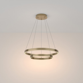 Maytoni - Modello: Rim - Lampada a sospensione diffusore grande a led in alluminio dal design moderno - Attacco Lampadina: Led Integrato - 2 Lampadine - Watt 61W - Lumen 350 - Dimmerabile: NO - Gradi Kelvin 3000k Luce Calda - Grado di Protezione: IP 20 - Classe Energetica: G - SKU: MOD058PL-L55 