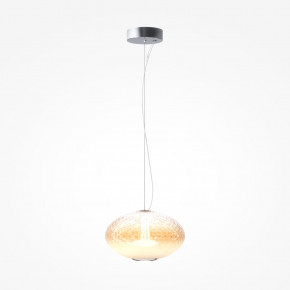 Maytoni - Modello: Bruma - Lampada a sospensione moderna con diffusore ovale in vetro a led dimmerabile - Colore: Cromato - Attacco Lampadina: Led Integrato - 1 Lampadina - Watt 12W - Lumen 1500 - Dimmerabile: SI - Gradi Kelvin 2700k Luce Calda - Grado di Protezione: IP20 - Classe Energetica: D - SKU: MOD397PL-L12CH2.7K - Codice EAN: 4099776161820 