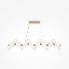 Maytoni - Modello: Dallas - Lampada a sospensione moderna struttura in metallo diffusori a boccia in vetro - Colore: Ottone - Attacco Lampadina: G9 - 25 Lampadine - Watt 28W - Dimmerabile: NO - Grado di Protezione: IP 20 - SKU: MOD547PL-25BS - Codice EAN: 4099776029151 