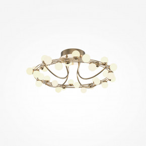 Maytoni - Modello: Tessara - Lampada da soffitto con diffusori in vetro opalino a LED dal design moderno - Colore: Oro - Attacco Lampadina: Led Integrato - 32+ Lampadine - Watt 55W - Lumen 4100 - Dimmerabile: NO - Gradi Kelvin 3000k Luce Calda - Grado di Protezione: IP20 - Classe Energetica: G - SKU: MOD081CL-L36G3K - Codice EAN: 4099776081081 