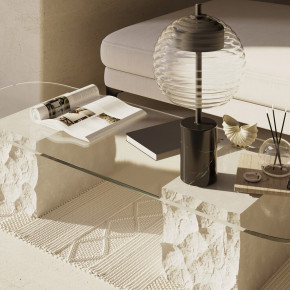 Maytoni - Modello: Mystic - Lampada da tavolo moderna con base in marmo e diffusore LED in vetro - Colore: Nero - Attacco Lampadina: Led Integrato - 1 Lampadina - Watt 8W - Lumen 100 - Dimmerabile: NO - Gradi Kelvin 3000k Luce Calda - Grado di Protezione: IP20 - Classe Energetica: E - SKU: P060TL-L12BK - Codice EAN: 4099776057611 