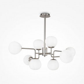 Maytoni - Modello: Erich - Lampadario moderno con bracci regolabili in metallo - Colore: Nichel - Attacco Lampadina: E14 - 8 Lampadine - Watt 40W - Dimmerabile: NO - Grado di Protezione: IP20 - SKU: MOD221-PL-08-N - Codice EAN: 4251110037905 