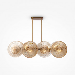 Maytoni - Modello: Aster - Lampadario moderno con struttura dorata e diffusori in vetro - Colore: Oro - Attacco Lampadina: E14 - 8 Lampadine - Watt 40W - Dimmerabile: NO - Grado di Protezione: IP20 - SKU: MOD007PL-08G1 - Codice EAN: 4251110027869