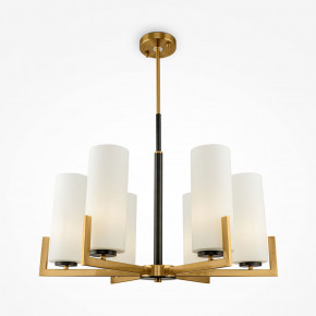 Maytoni - Modello: Fortano - Lampadario piccolo con sei diffusori in vetro in stile moderno - Colore: Ottone - Attacco Lampadina: E27 - 6 Lampadine - Watt 40W - Dimmerabile: NO - Grado di Protezione: IP20 - SKU: MOD089PL-06BS - Codice EAN: 4251110056371