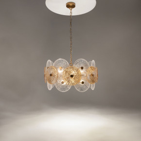 Maytoni - Modello: Aster - Lampadario piccolo moderno con struttura dorata e diffusori in vetro - Colore: Oro - Attacco Lampadina: E14 - 8 Lampadine - Watt 40W - Dimmerabile: NO - Grado di Protezione: IP20 - SKU: MOD007PL-08G - Codice EAN: 4251110027791