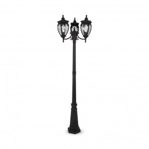 Maytoni - Modello: Fleur - Lampione da giardino con struttura in alluminio e 3 diffusori in vetro - Attacco Lampadina: E27 - 3 Lampadine - Watt 60W - Dimmerabile: NO - Grado di Protezione: IP 44 - SKU: O414FL-03 
