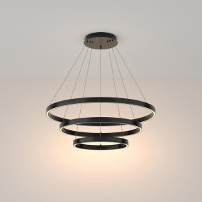 Maytoni - Modello: Rim - Sospensione a LED con tre diffusori a cerchi regolabili in alluminio - Attacco Lampadina: Led Integrato - 3 Lampadine - Watt 115W - Lumen 6100 - Dimmerabile: NO - Gradi Kelvin 3000k Luce Calda - Grado di Protezione: IP 20 - Classe Energetica: G - SKU: MOD058PL-L100- 