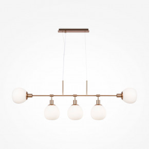 Maytoni - Modello: Erich - Sospensione in metallo con diffusori in vetro in stile moderno - Colore: Ottone - Attacco Lampadina: E14 - 5 Lampadine - Watt 40W - Dimmerabile: NO - Grado di Protezione: IP20 - SKU: MOD221-PL-05-G - Codice EAN: 4251110017280 