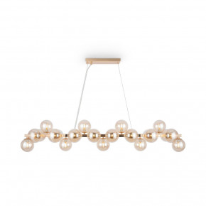 Maytoni - Modello: Dallas - Sospensione moderna in metallo con diffusori in vetro - Colore: Oro - Attacco Lampadina: G9 - 25 Lampadine - Watt 28W - Dimmerabile: NO - Grado di Protezione: IP20 - SKU: MOD547PL-25G - Codice EAN: 4251110094427 