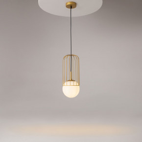 Maytoni - Modello: Telford - Sospensione moderna struttura in metallo diffusore in vetro media - Colore: Oro - Attacco Lampadina: E27 - 1 Lampadina - Watt 40W - Dimmerabile: NO - Grado di Protezione: IP20 - SKU: P362PL-01G - Codice EAN: 4251110057798 