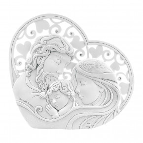 Bongelli Preziosi - Capezzale con Sacra Famiglia 16x15 - Colore: Bianco - SKU: ME1260/1 - Codice EAN: 1234567003450