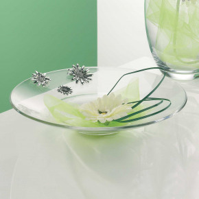 Bongelli Preziosi - Centro tavola trasparente in vetro classico con girasoli in argento - SKU: ME137 - Codice EAN: 1234567004426 