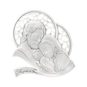 Bongelli Preziosi - Bomboniera Battesimo - Capezzale Sacra Famiglia Bianco - SKU: ME1577/2 - Codice EAN: 1234567006833