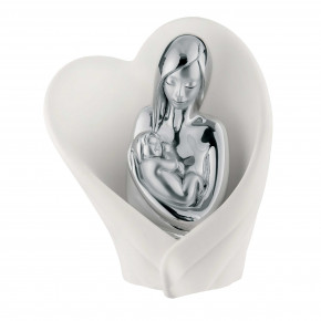 Bongelli Preziosi - Scultura da tavolo in marmorino colorato con abbraccio tra mamma e figlio - Colore: Bianco - SKU: ME2126 - Codice EAN: 1234567159553 