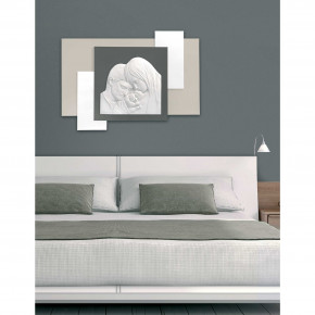 Bongelli Preziosi - Capezzale sacra famiglia moderno grande con struttura in legno e marmorino - SKU: ME2259/4 